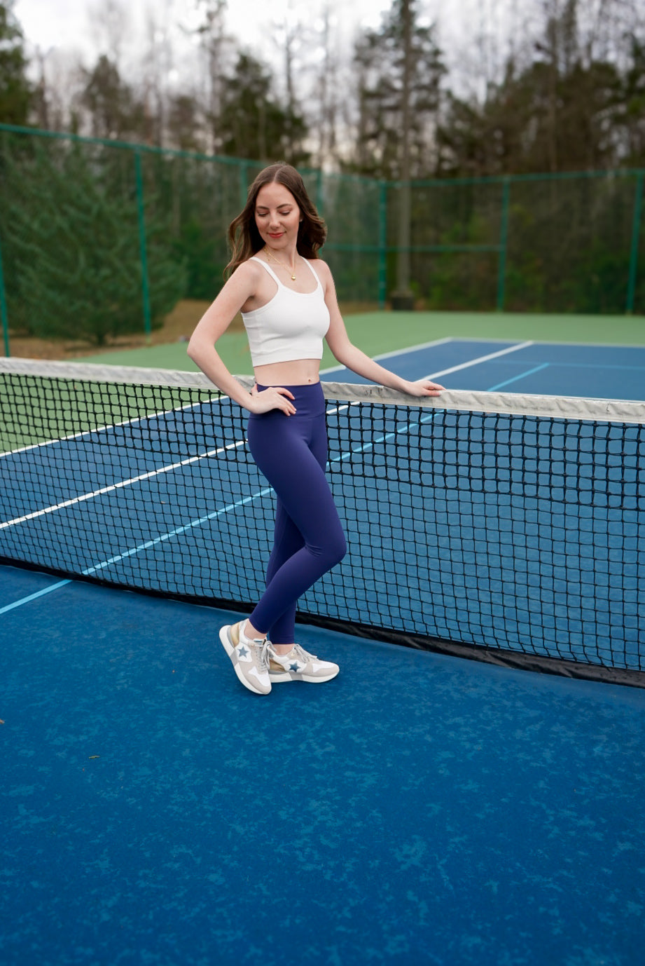 White Crop Ribbed Seamless Tank