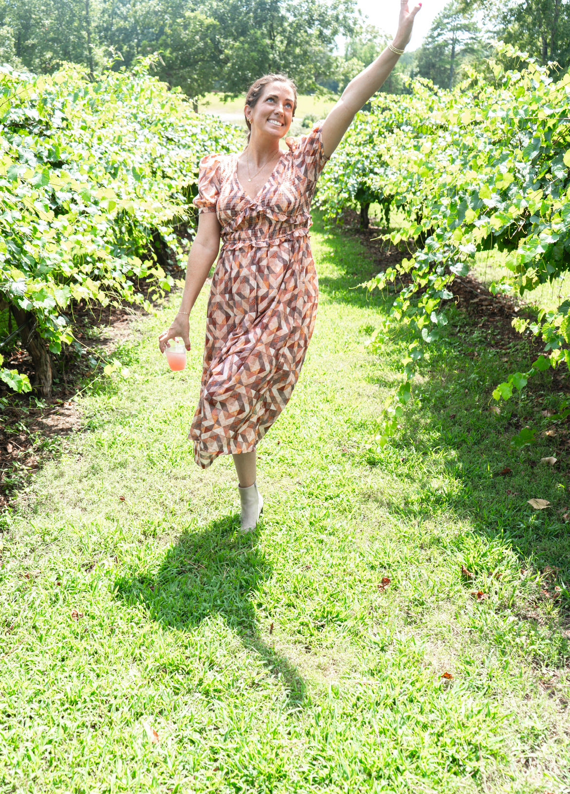 Enjoy The View Rust Midi Dress π€ 1 small & med