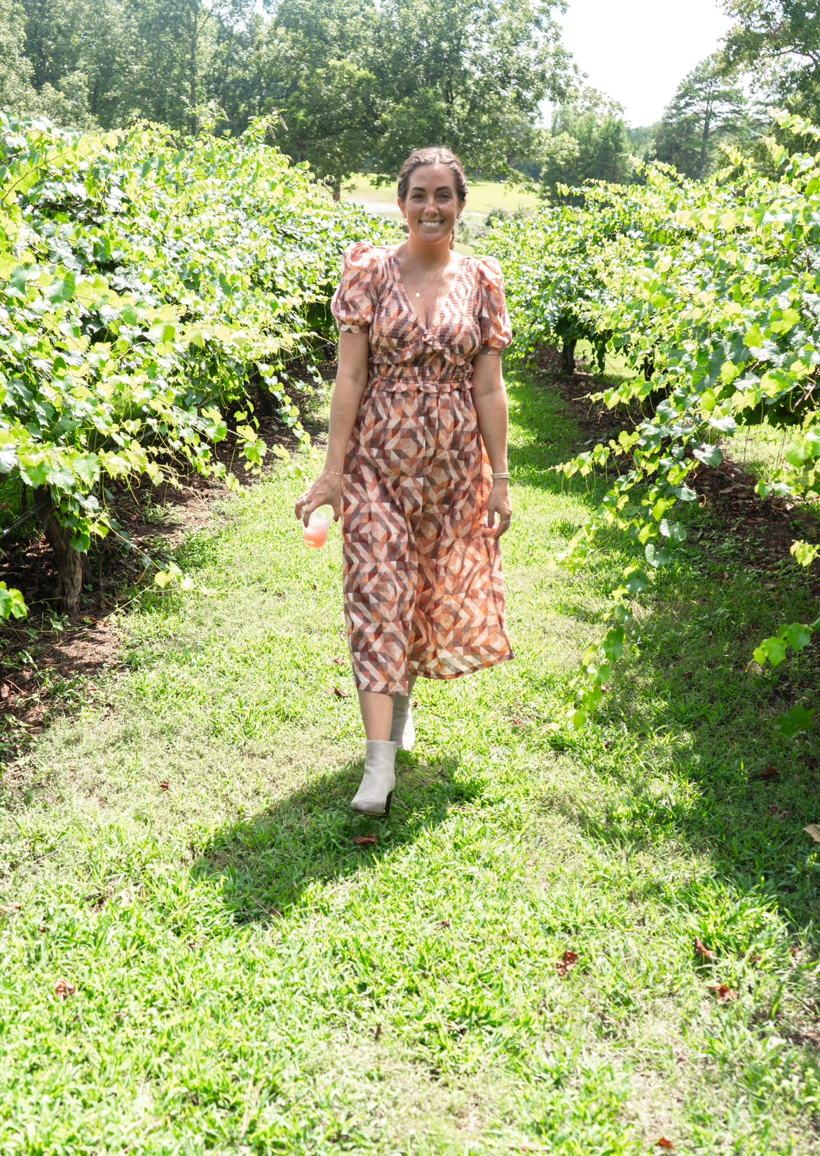 Enjoy The View Rust Midi Dress π€ 1 small & med