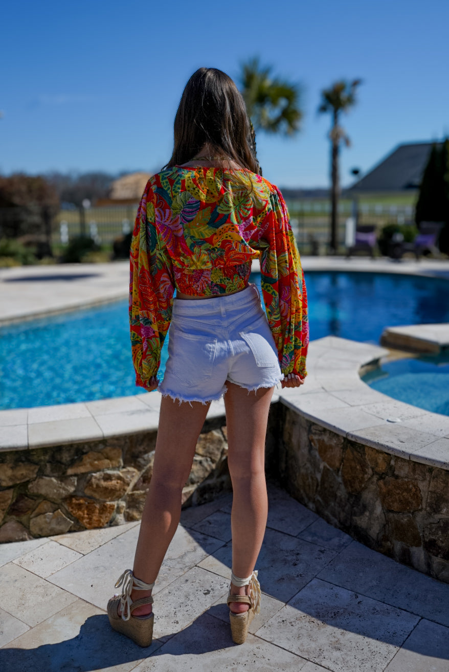 Palm Paradise Halter Top