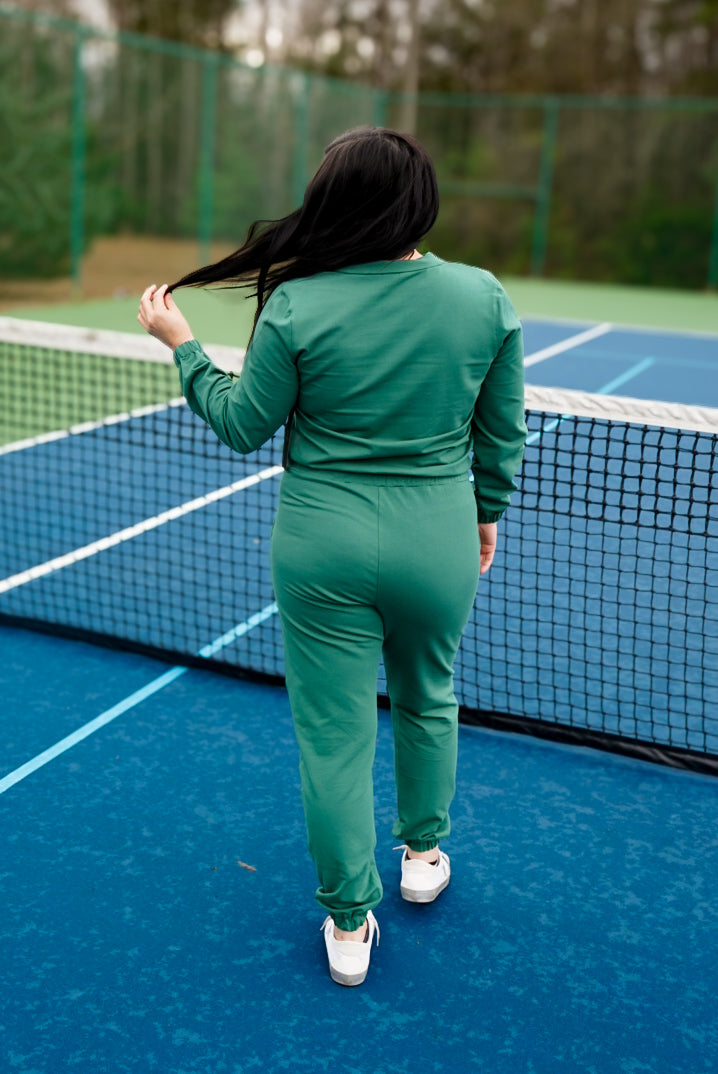 Green Long Sleeve Utility Jumpsuit π€ 2 larges