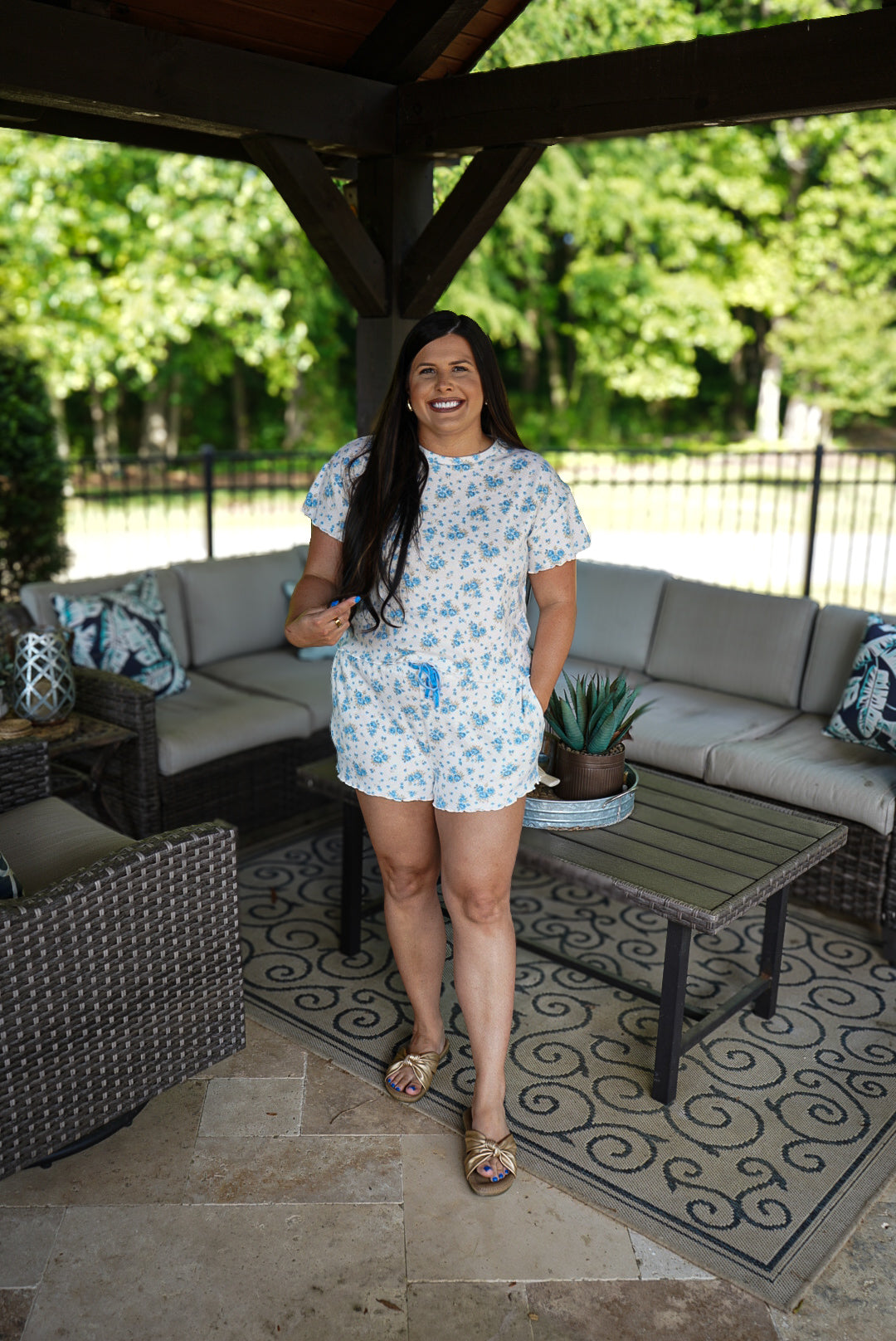 Blue Raz Bloom Lounge Set* 1 small left