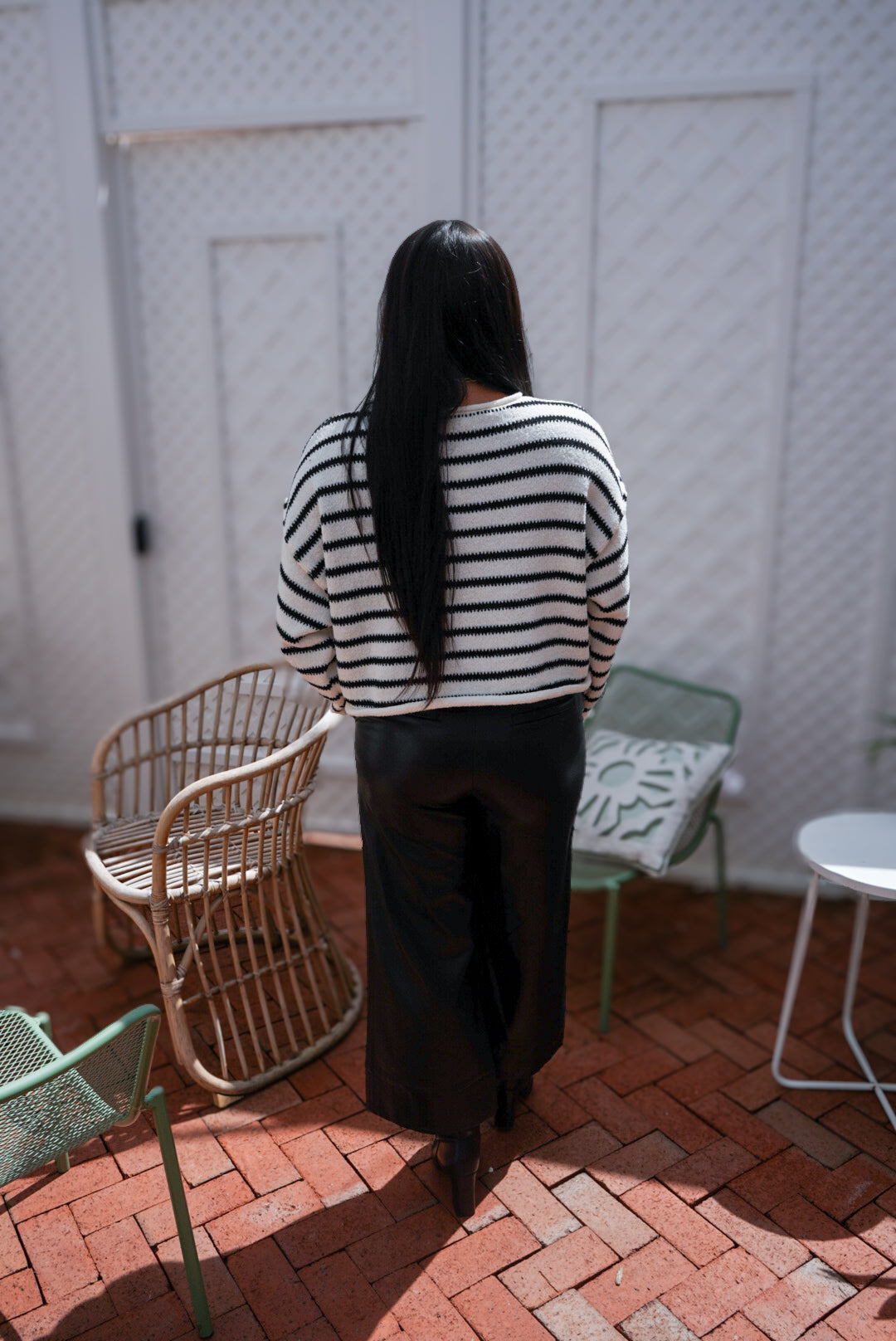 Timeless Stripe Elegance Sweater