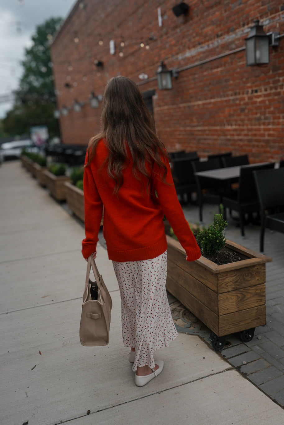 Candy Apple Cozy Sweater