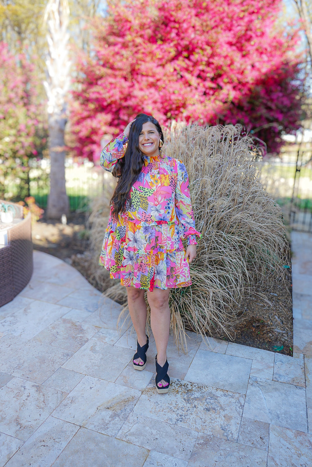 On Holiday Mini Dress- Pink