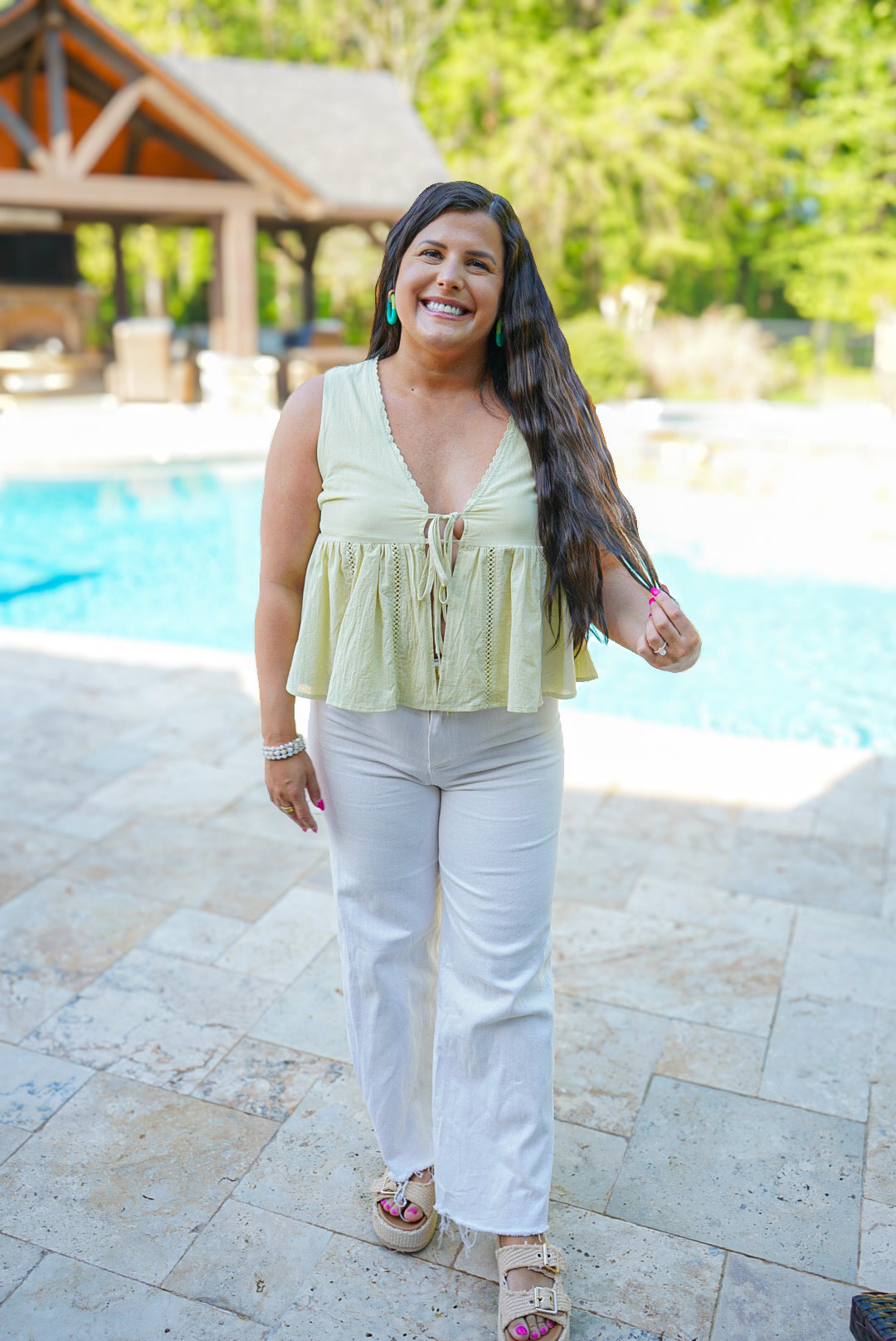 Aloe Allure Tie Top