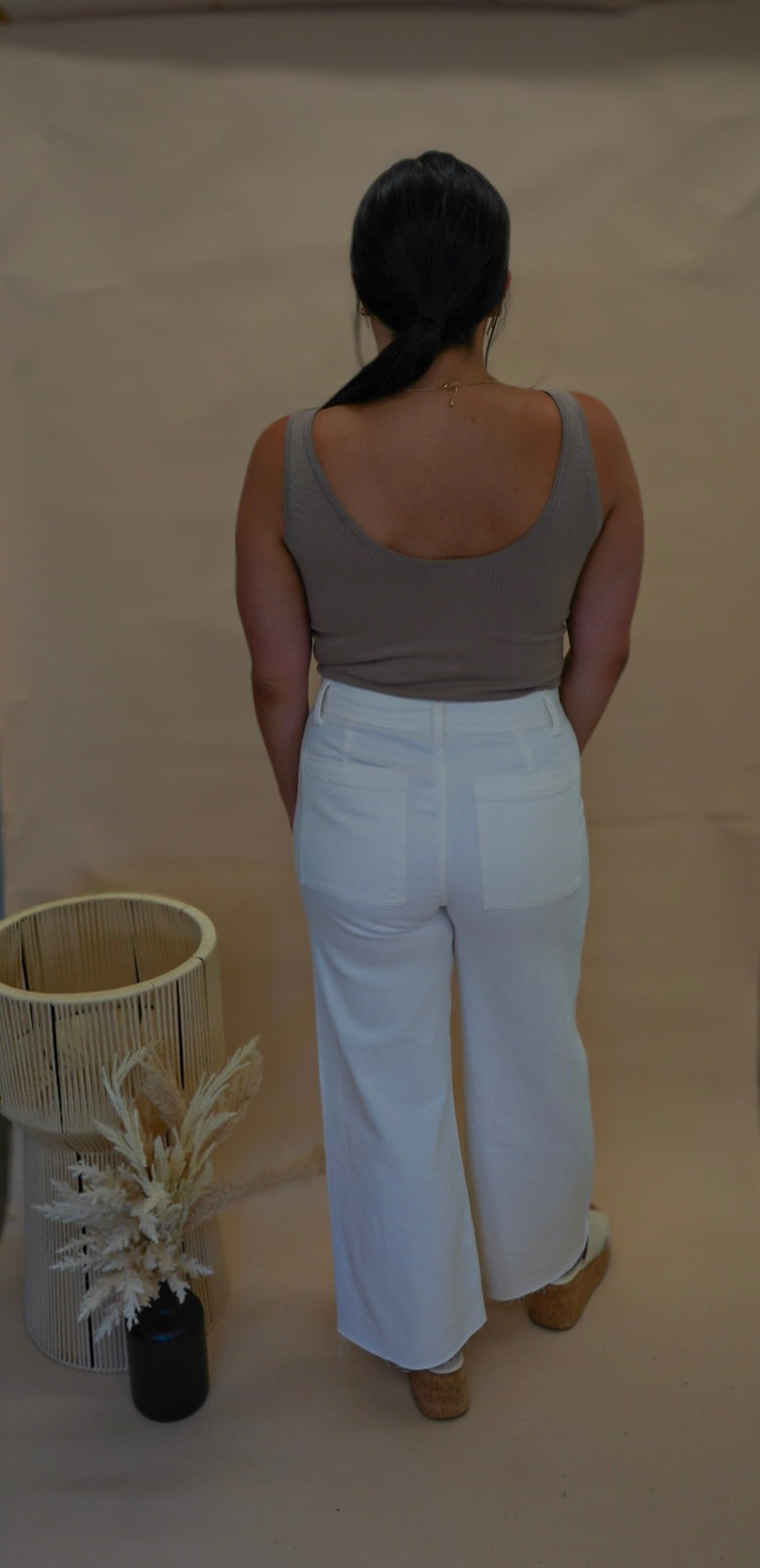 Liv Soft Sweater Tank Bodysuit - Mocha