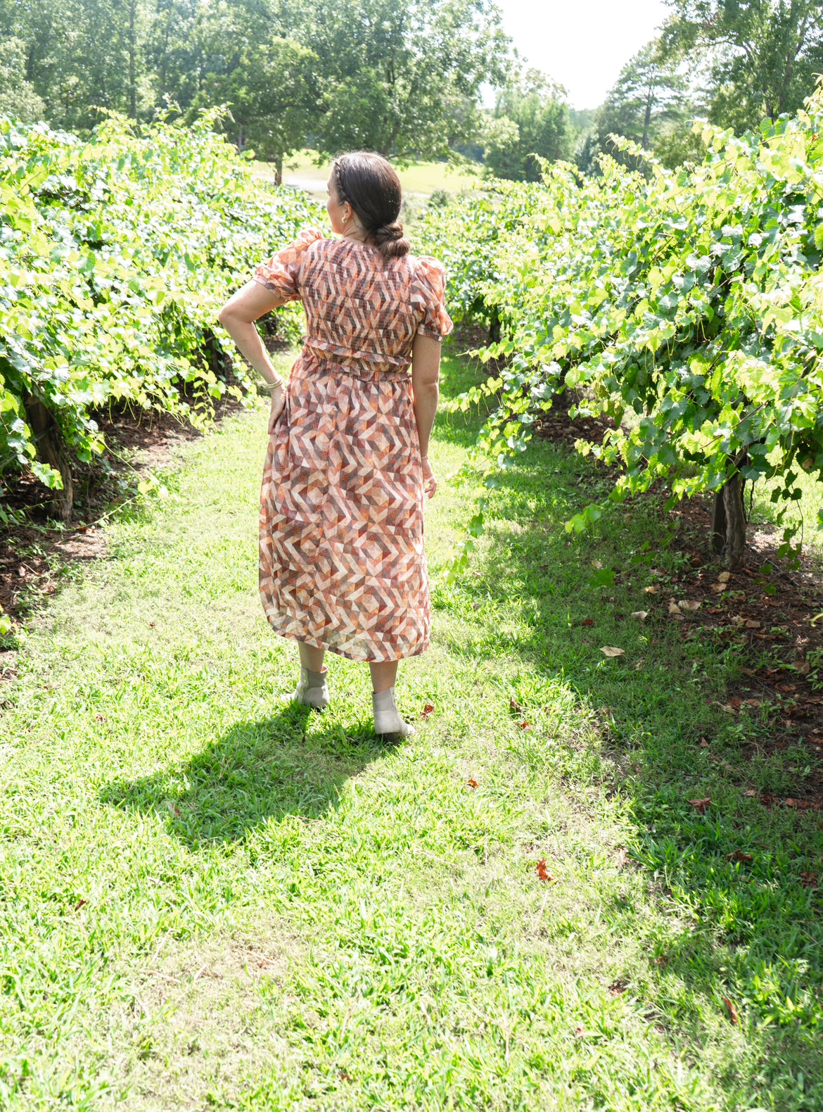 Enjoy The View Rust Midi Dress π€ 1 small & med