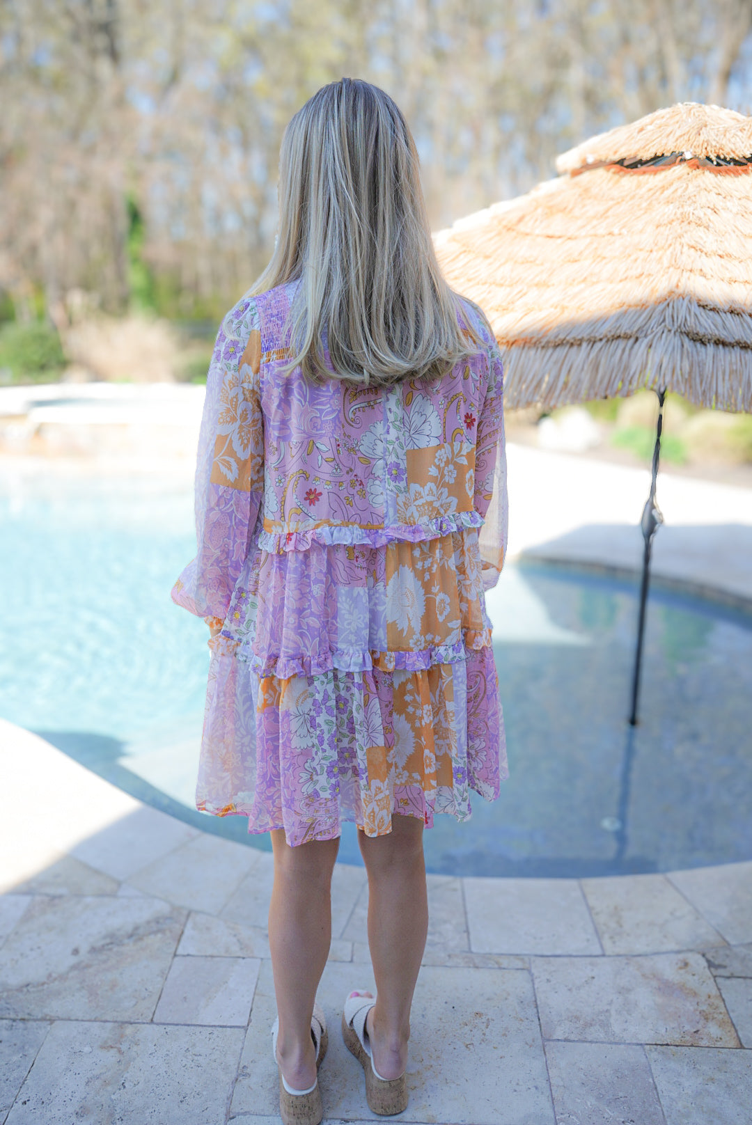 Easy Like Sunday Morning Mini Dress- Lavender