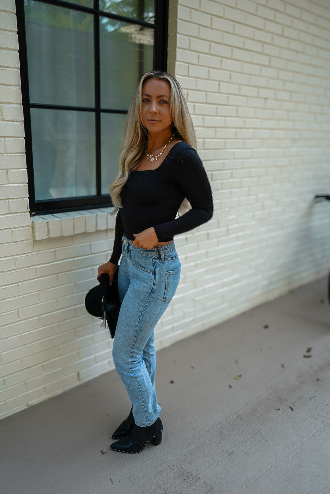 Black Seamless Reversible Top 🖤 1 large