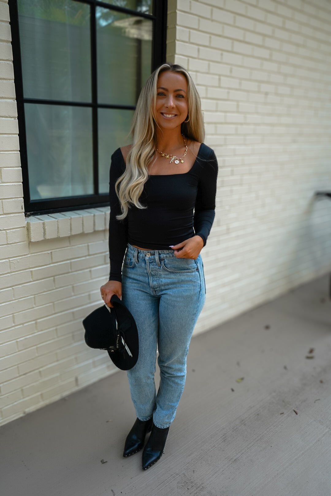 Black Seamless Reversible Top 🖤 1 large