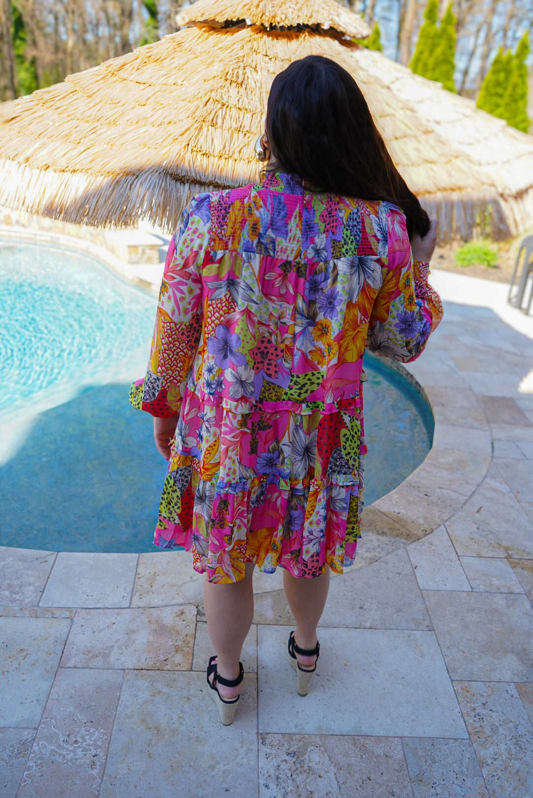 On Holiday Mini Dress- Pink