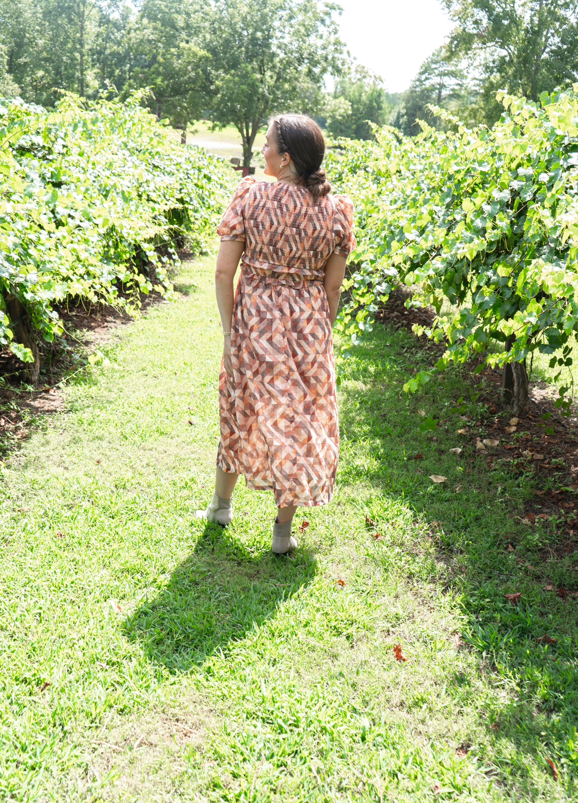 Enjoy The View Rust Midi Dress π€ 1 small & med