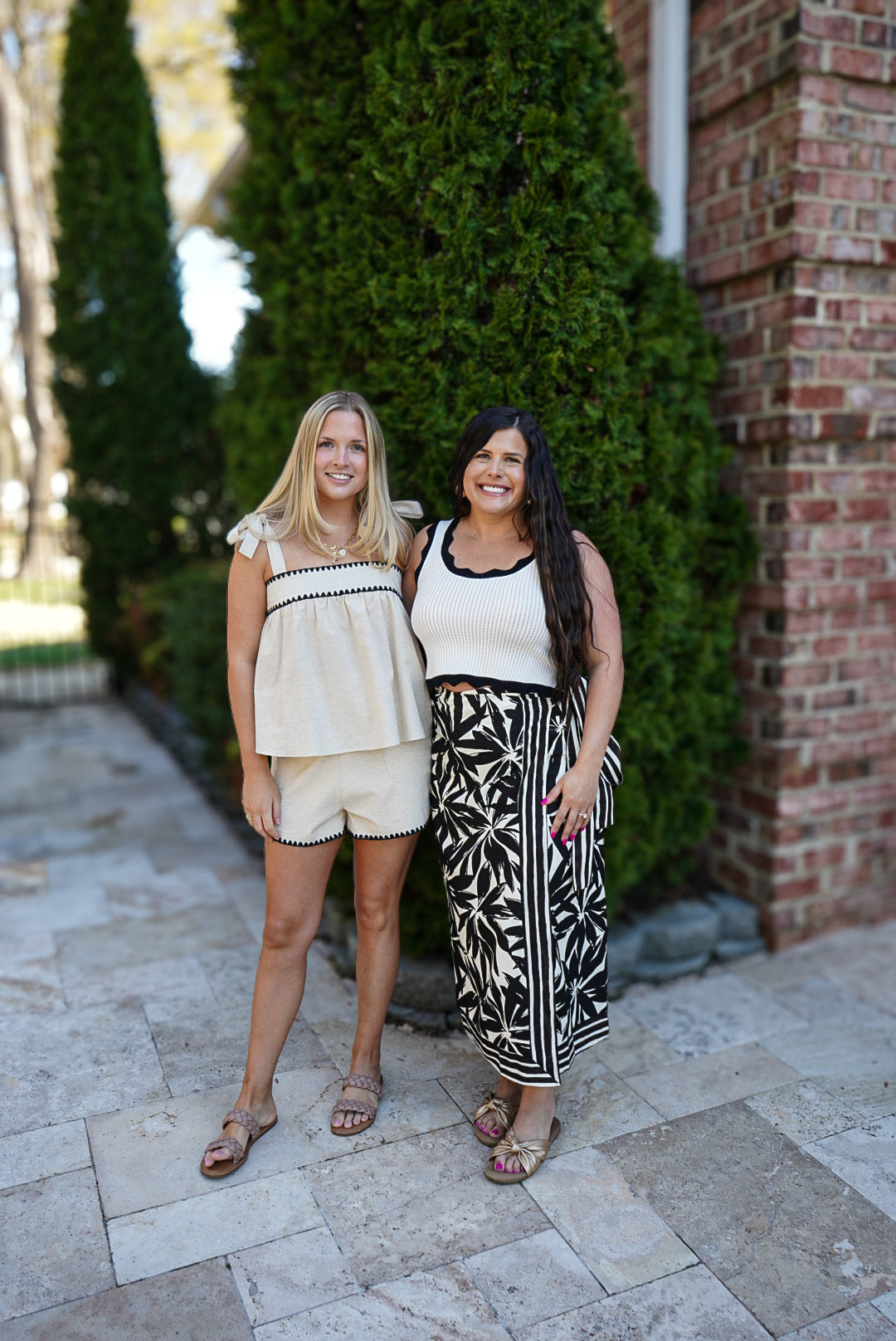 Shay Contrast Scallop Tank