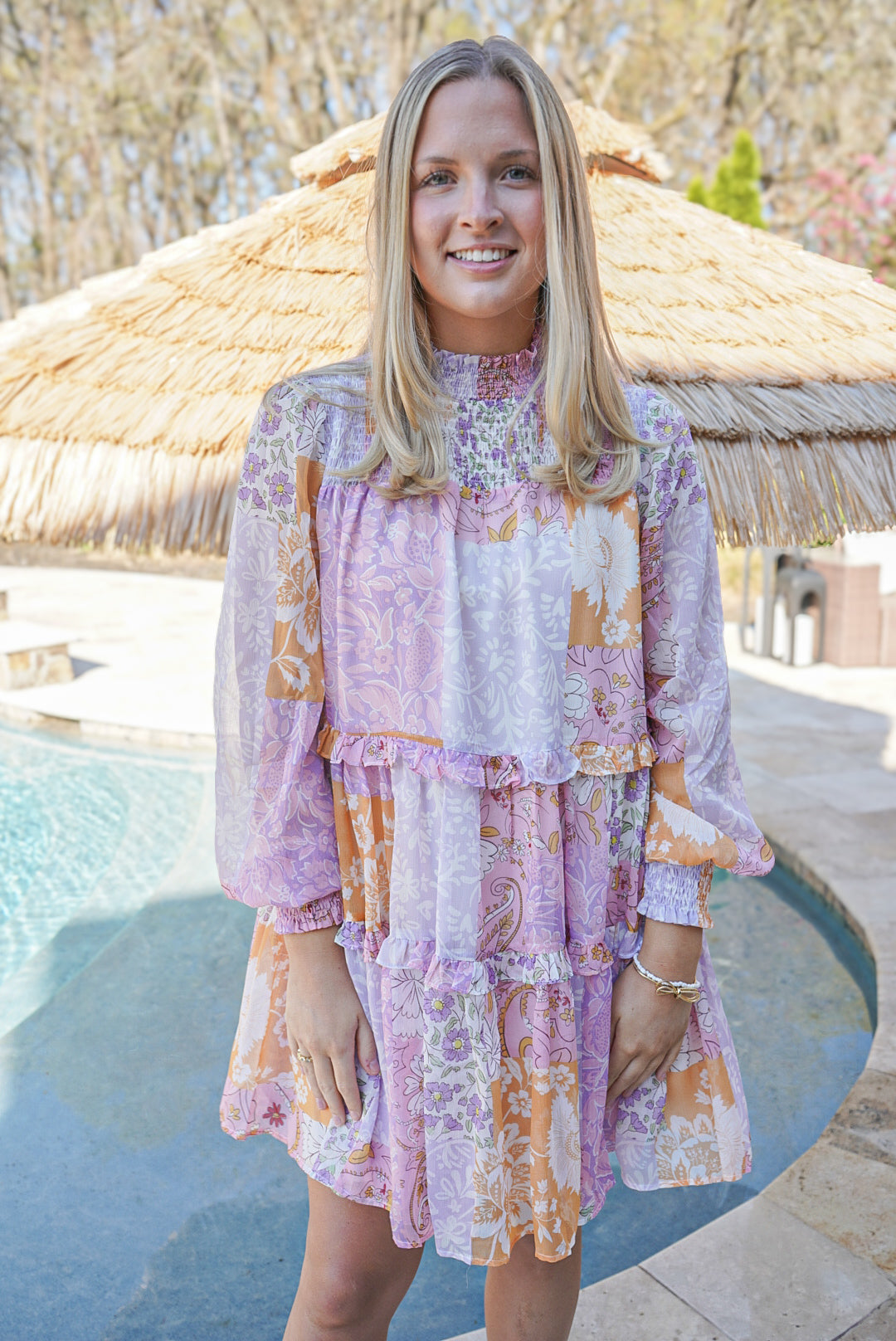 Easy Like Sunday Morning Mini Dress- Lavender