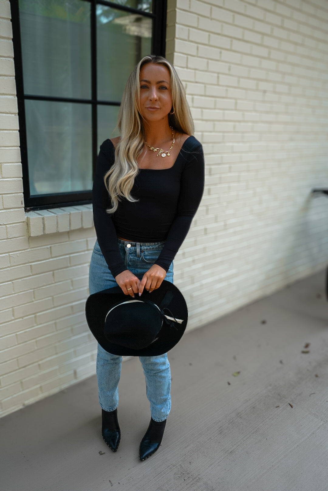 Black Seamless Reversible Top 🖤 1 large