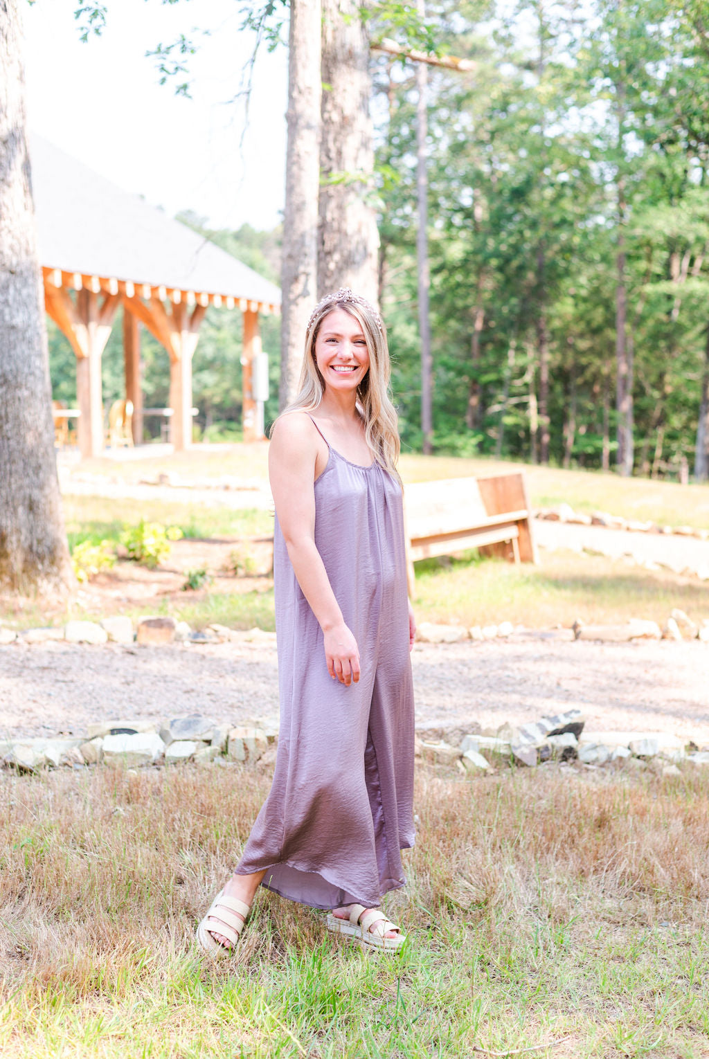 Breezy Retreat Lavender Jumpsuit
