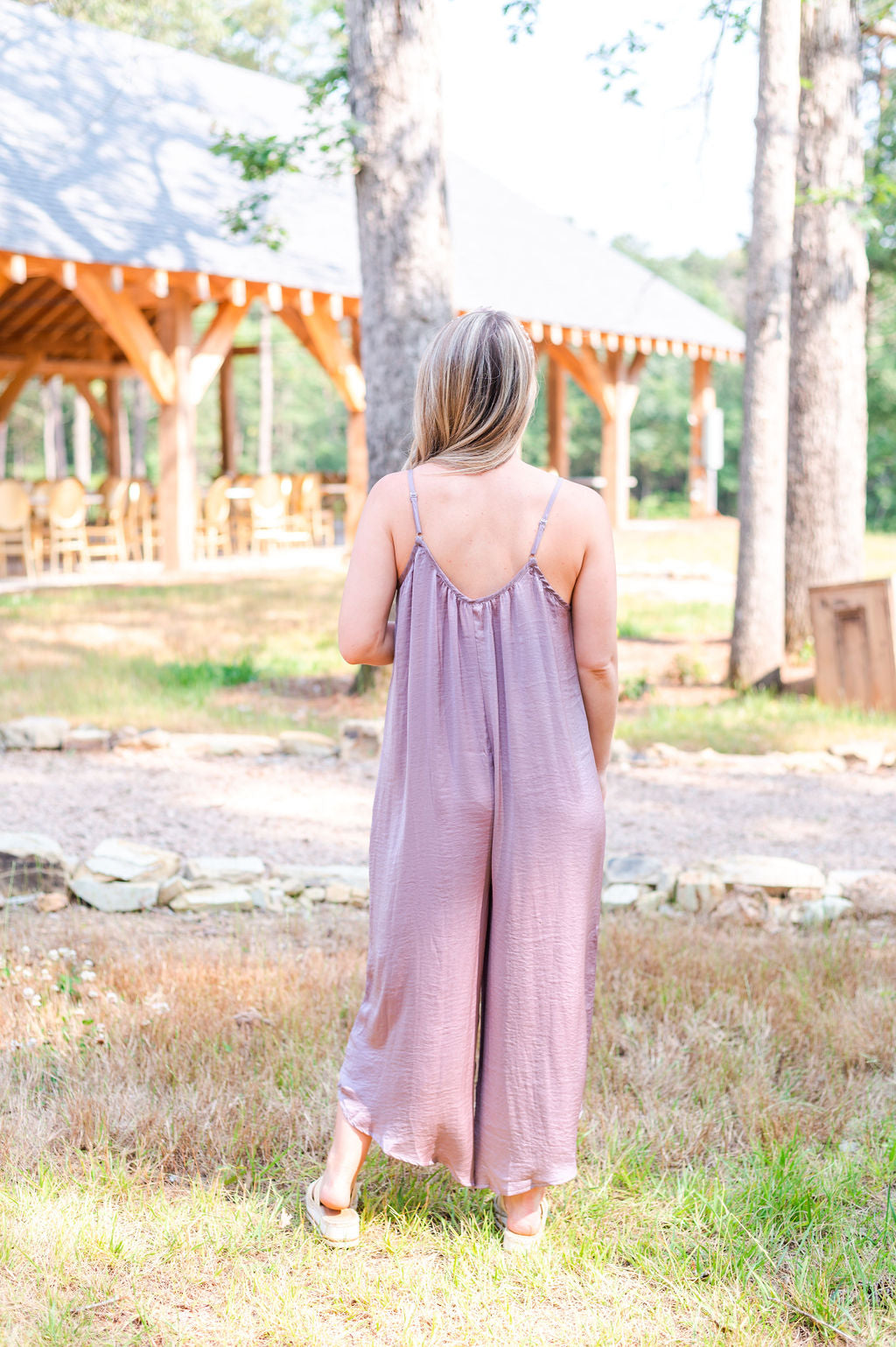 Breezy Retreat Lavender Jumpsuit