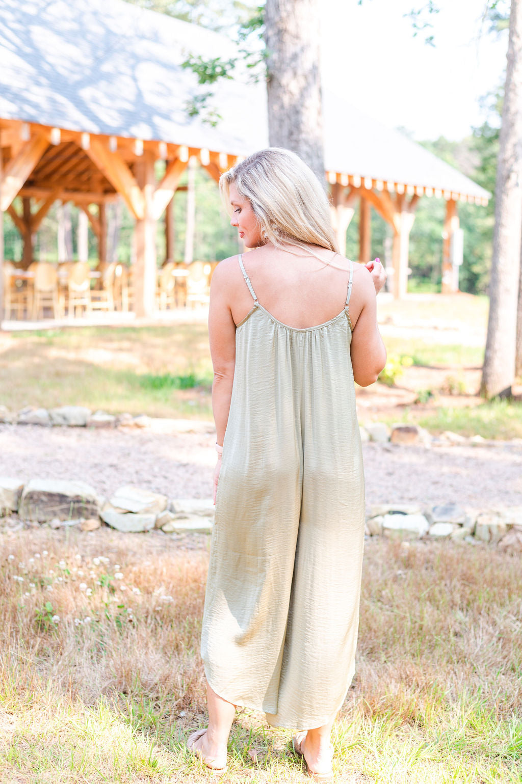 Breezy Retreat Olive Jumpsuit
