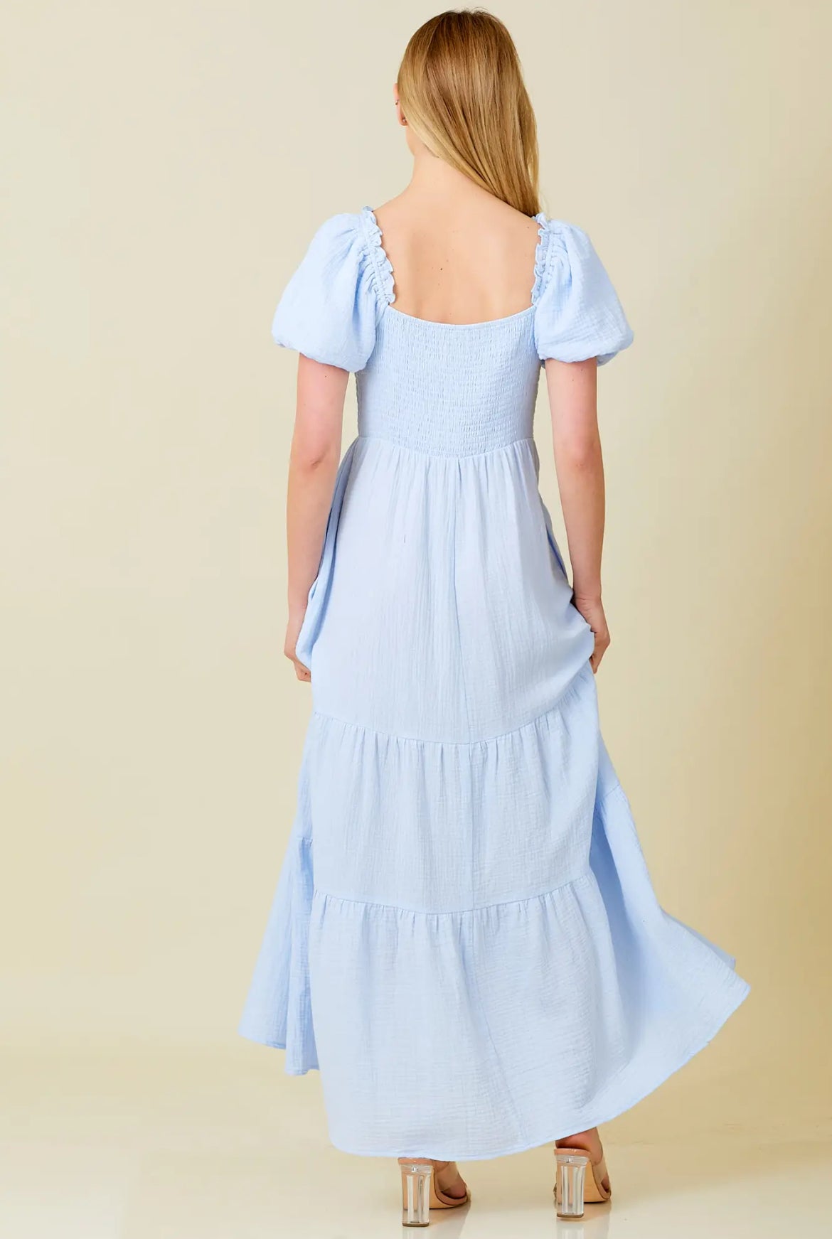 Sweet Magnolia Embroidered Lace Maxi Dress