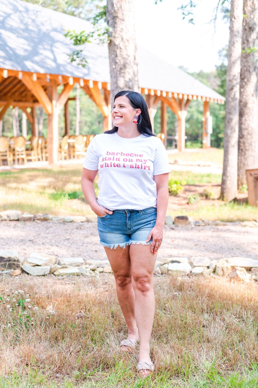 BBQ Stain White T-shirt