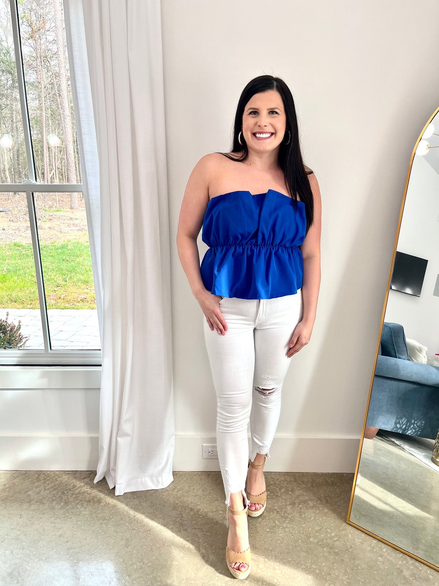 About Last Night Ruffled Top