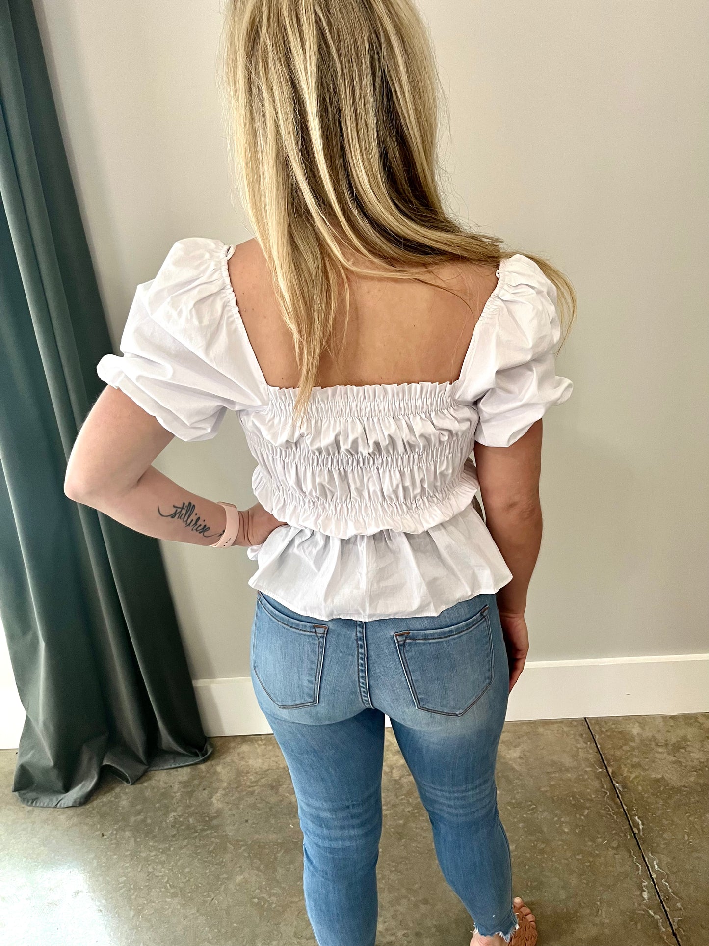 Sunny Stroll Smocked Top