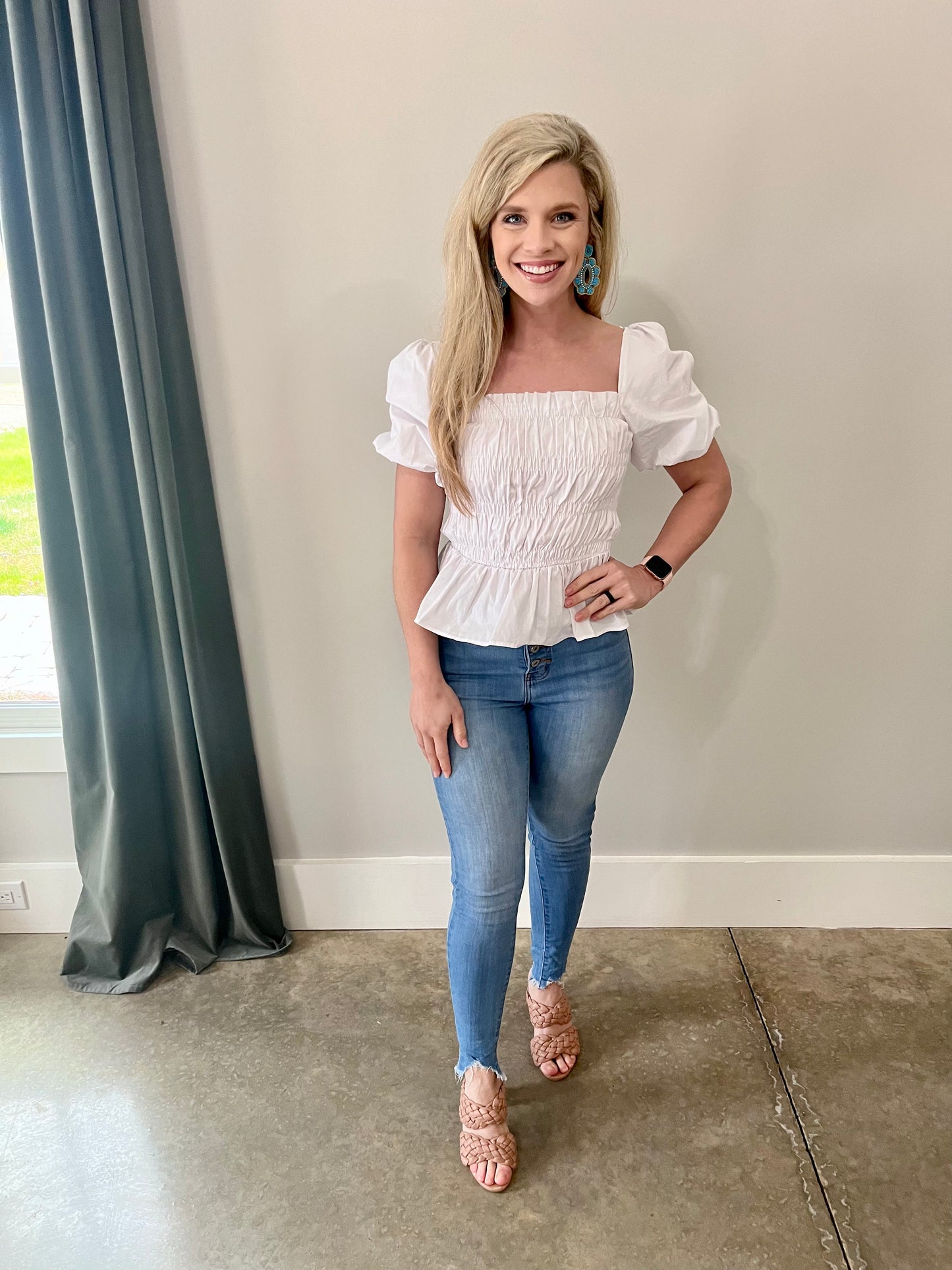 Sunny Stroll Smocked Top
