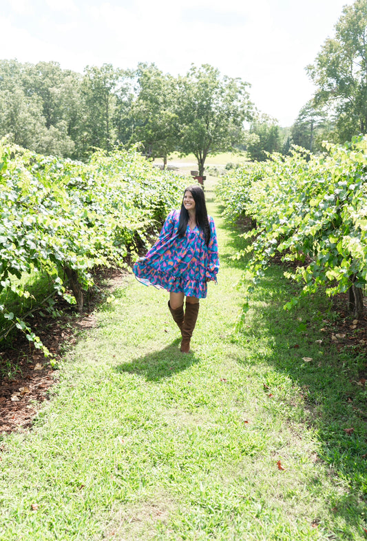 Pep In Your Step Multicolor Floral Print Dress