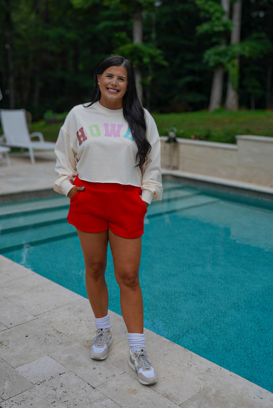 Red Sweatshorts 🌹 1 small & large