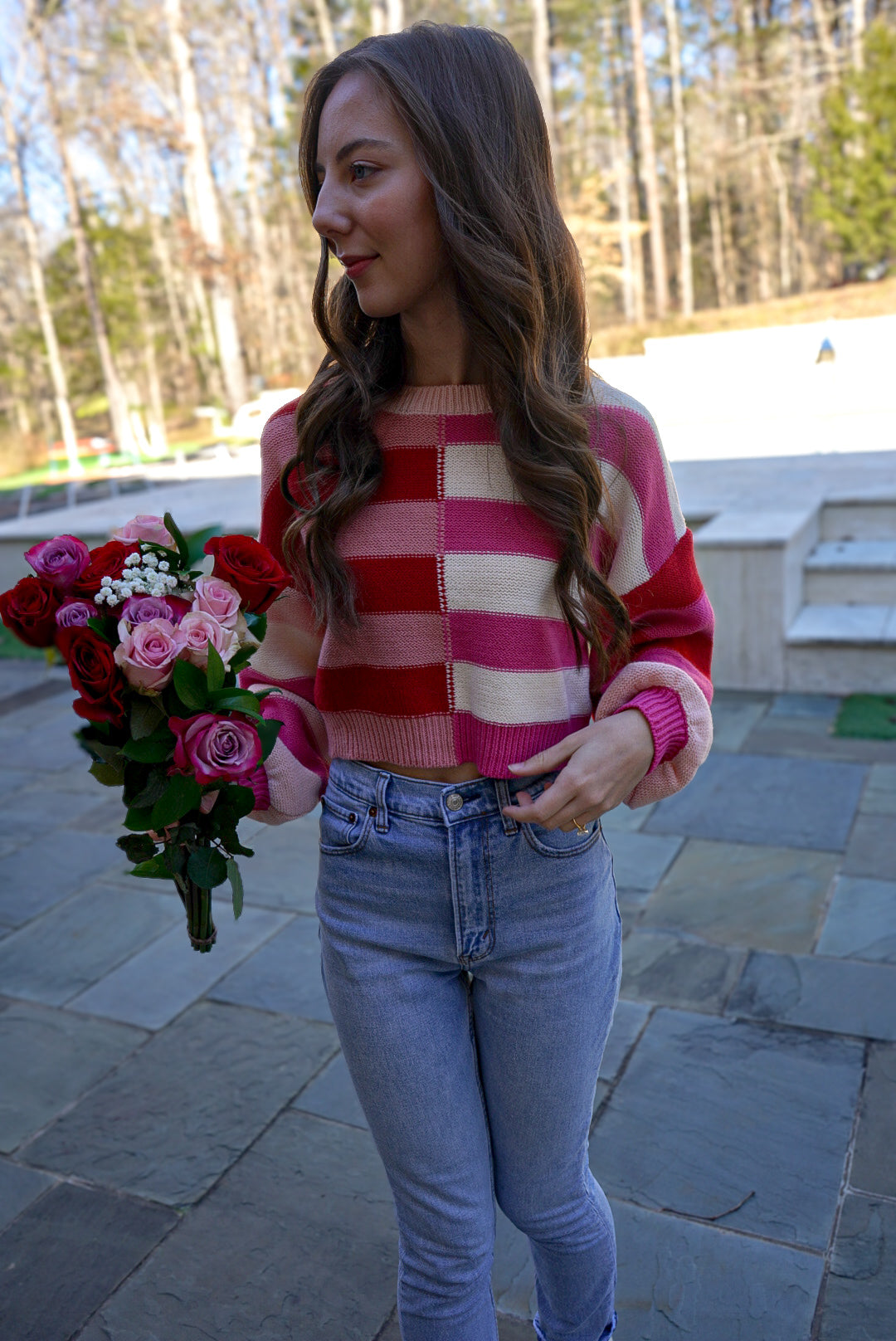 Crazy In Love Stripped Colorblock Sweater