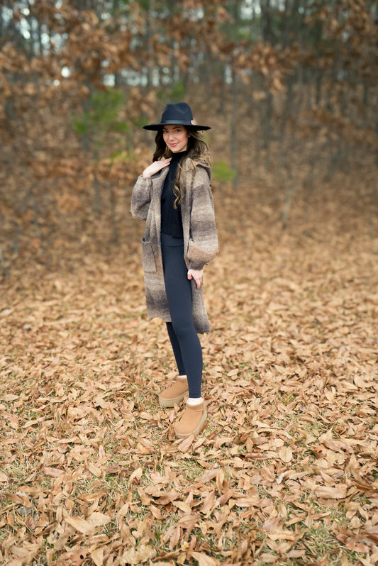 Brown Ombre Cardigan