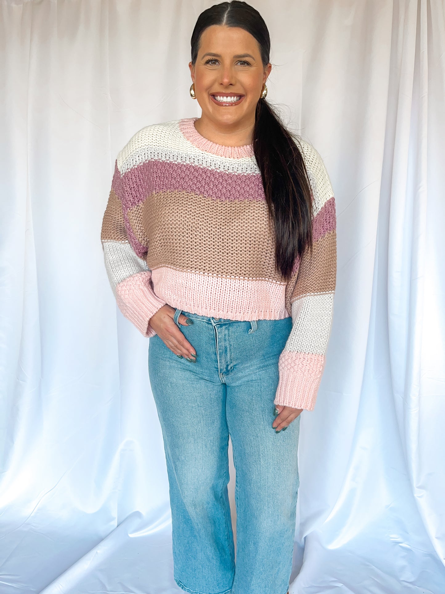 Stardust Whisper Light Pink Sweater