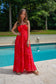 Sunset Red Maxi Dress