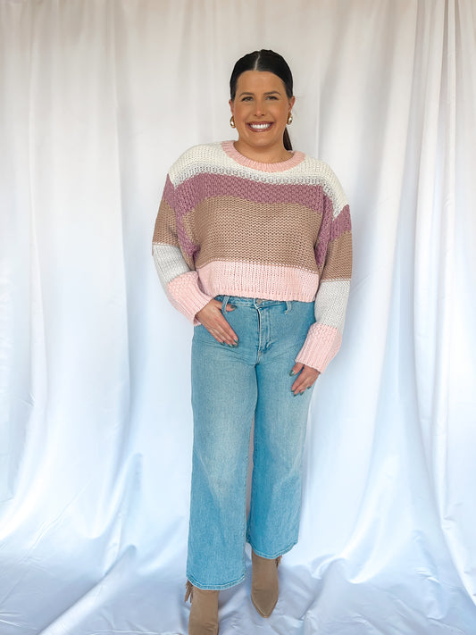 Stardust Whisper Light Pink Sweater
