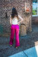 Fuchsia Satin Trousers