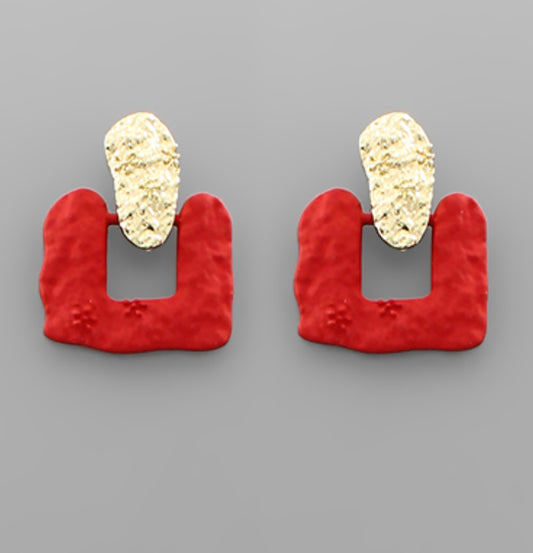 Major Icon Textured Earrings