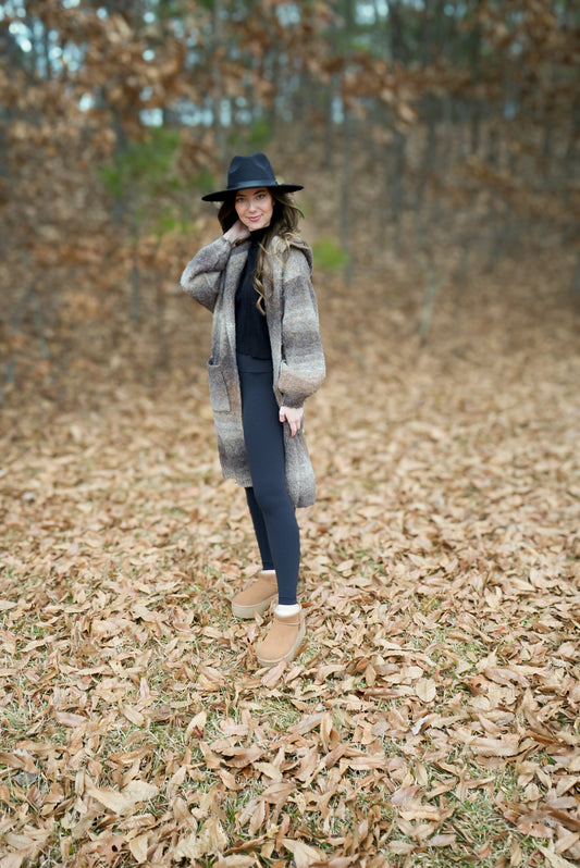 Brown Ombre Cardigan