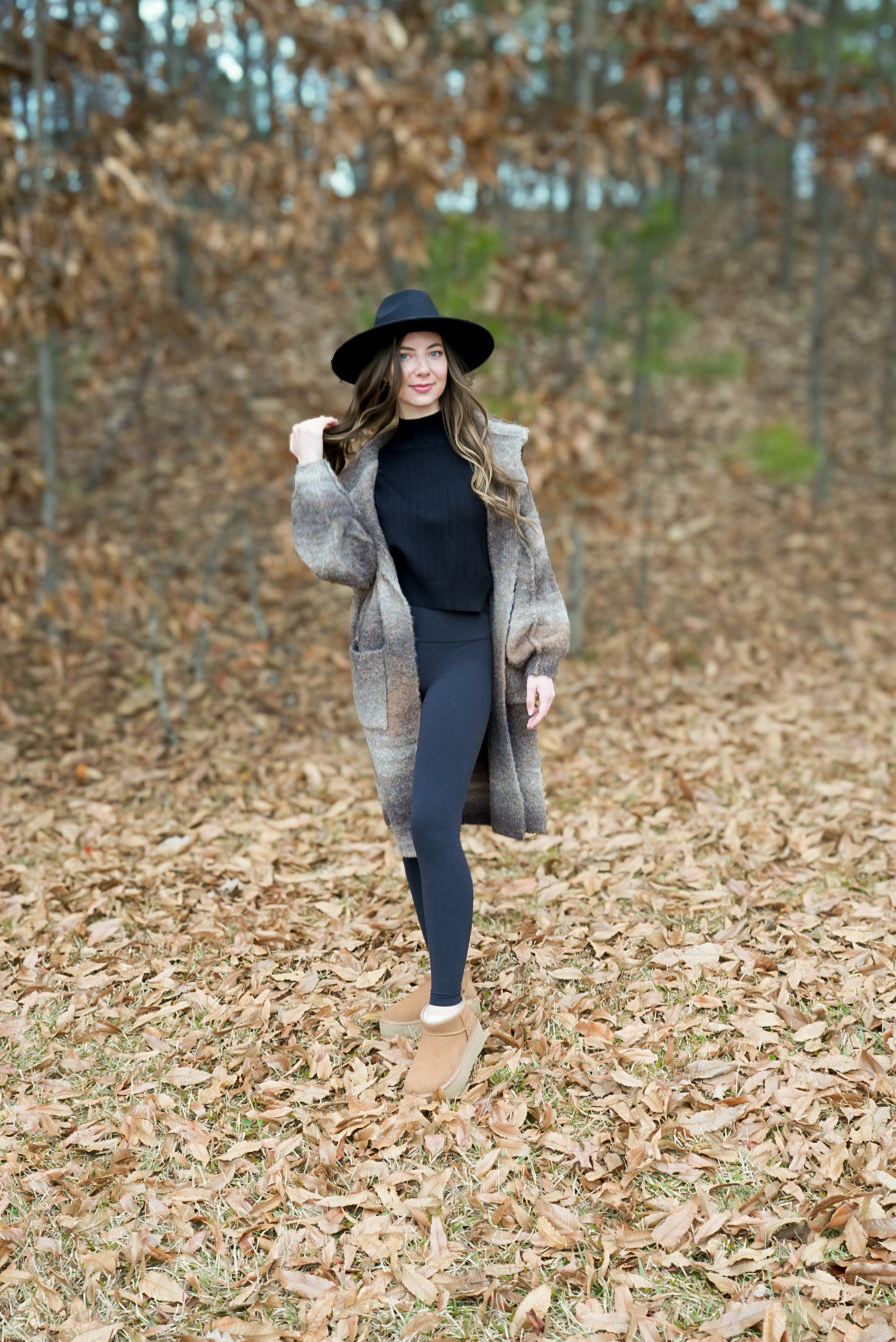 Brown Ombre Cardigan