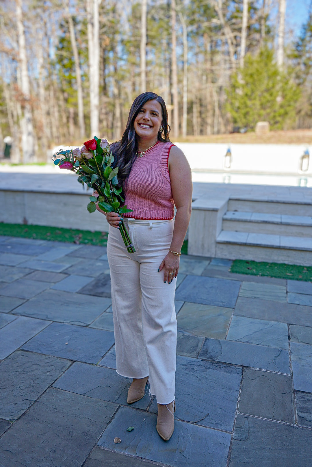 The Sweetest Rose Sweater Top