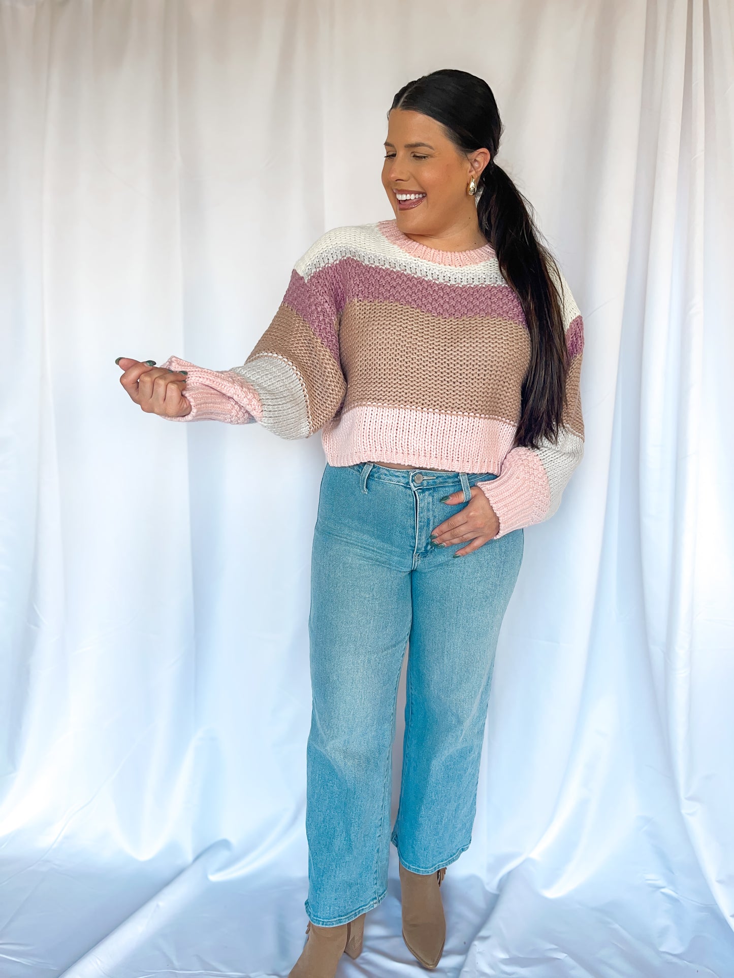 Stardust Whisper Light Pink Sweater