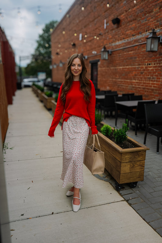 Candy Apple Cozy Sweater