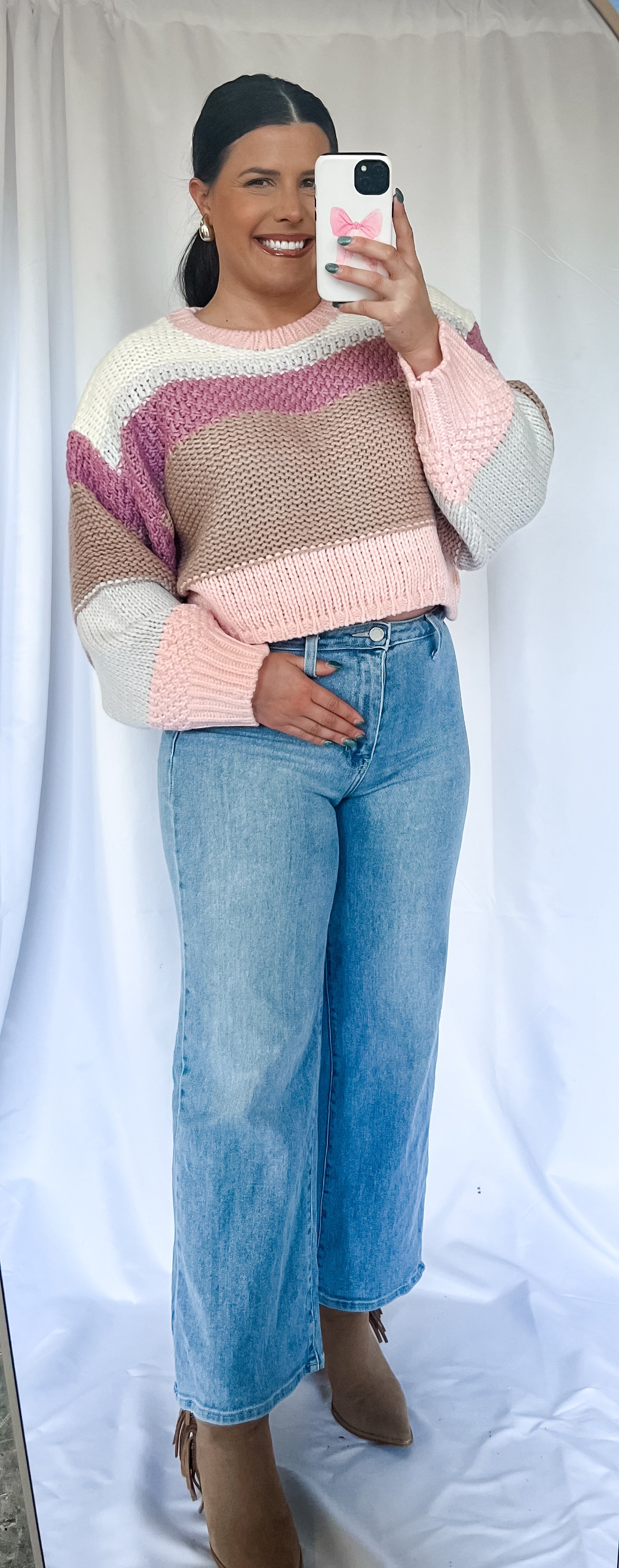 Stardust Whisper Light Pink Sweater