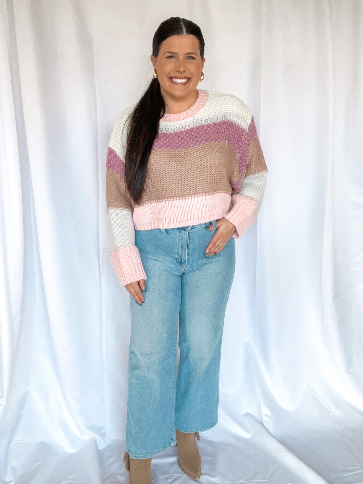 Stardust Whisper Light Pink Sweater