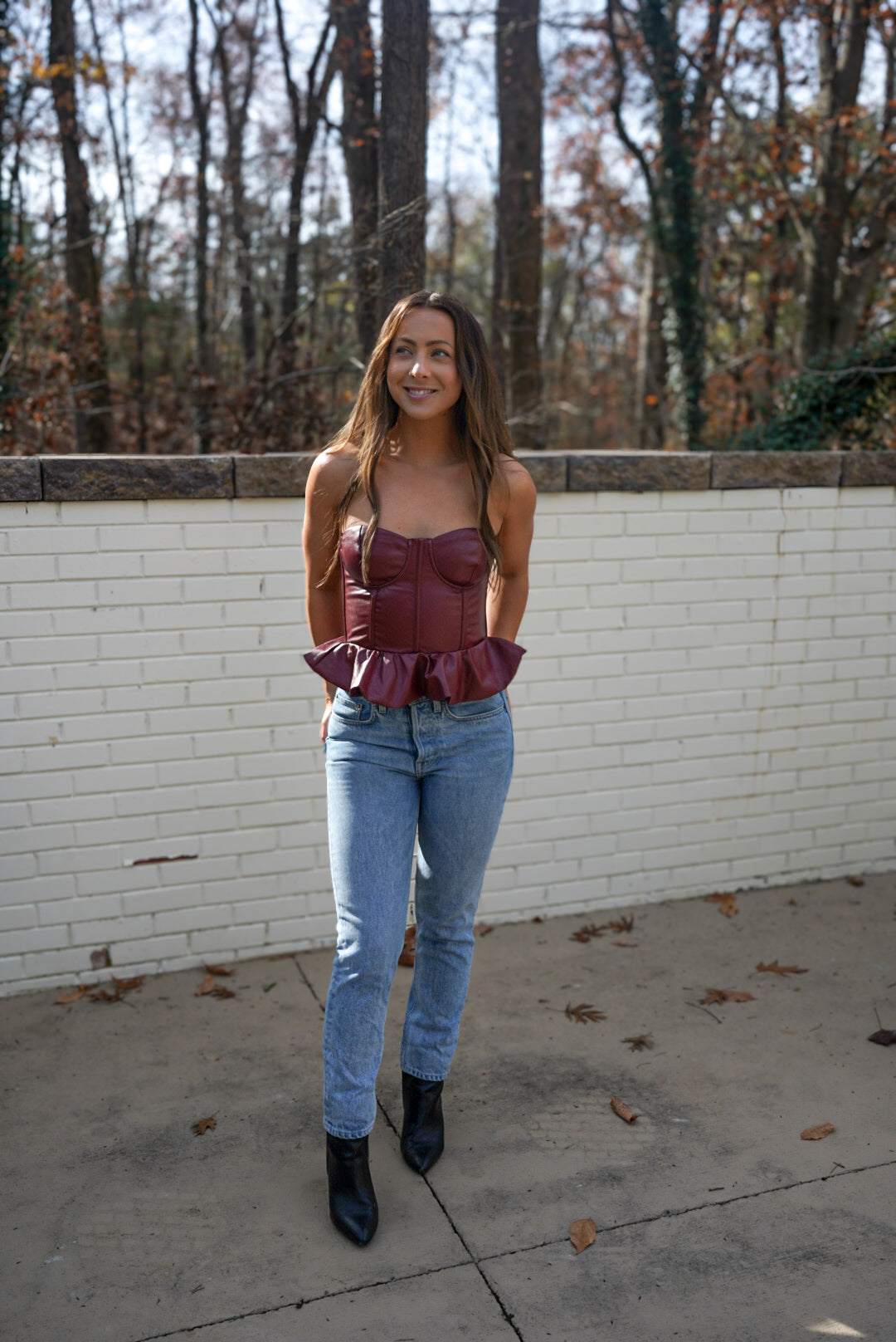 Burgundy Celine Top