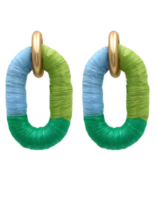 Southern Saturdays Earrings - Green