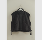 Black Sherpa Vest - Black