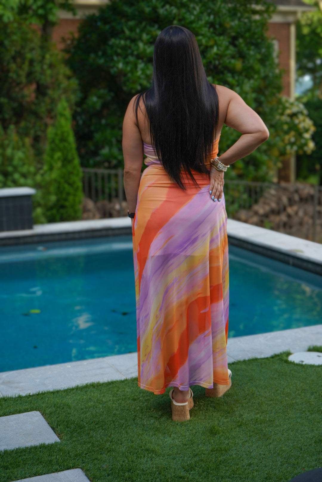 Seaside Glow Maxi Dress