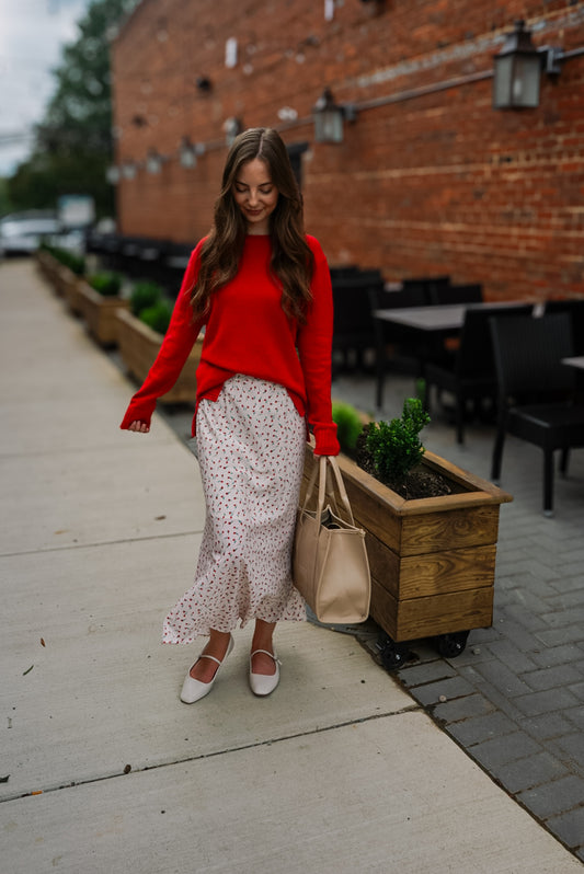 Candy Apple Cozy Sweater