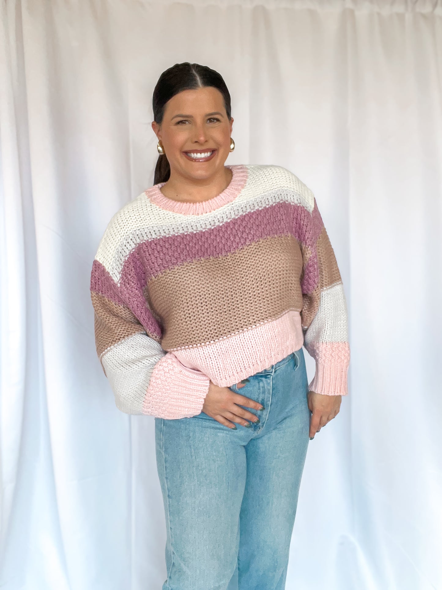 Stardust Whisper Light Pink Sweater